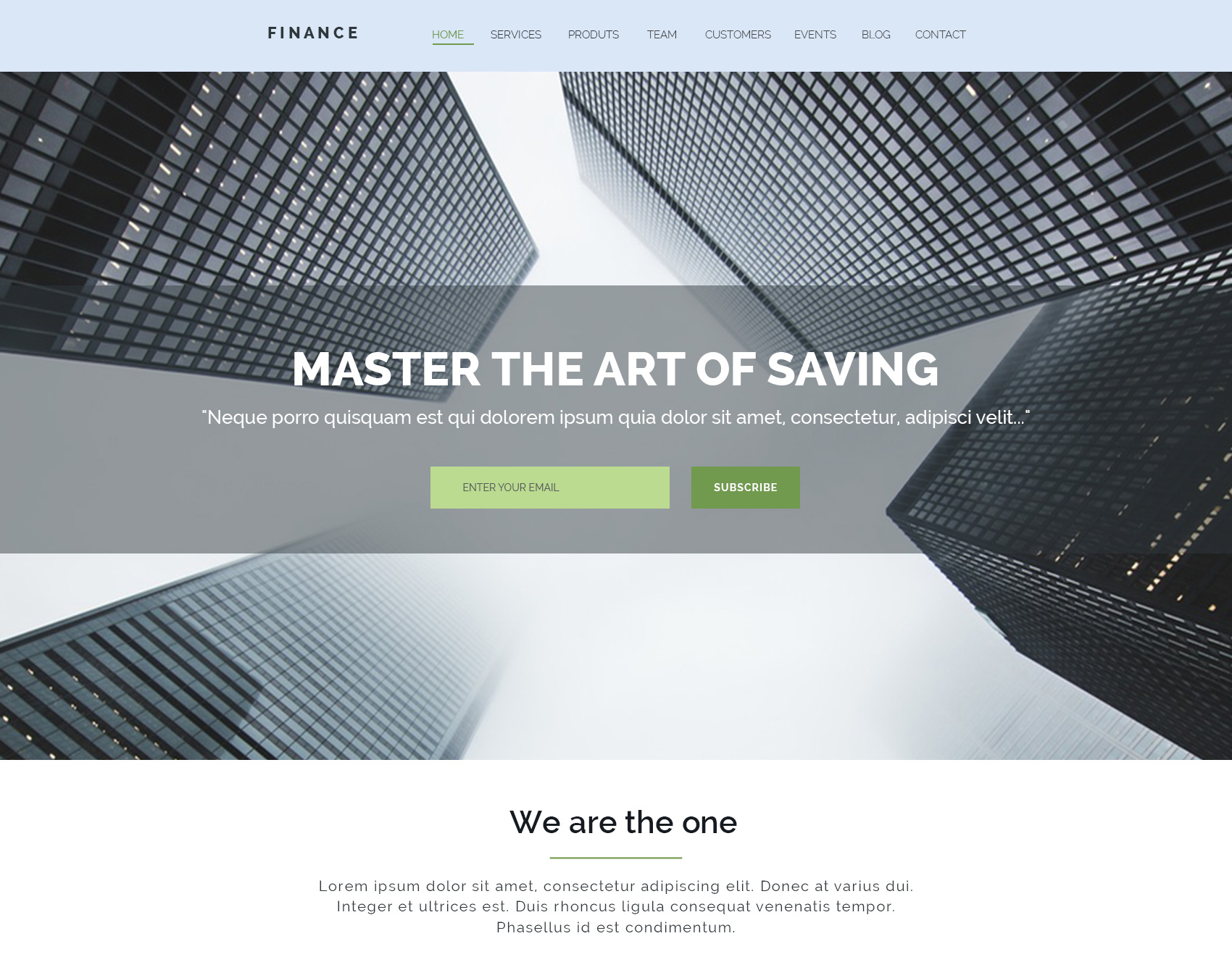 Investment advisor psd template